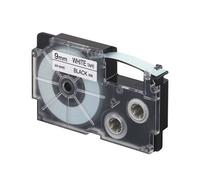 Casio XR-9WE1, 9mm x 8m, testo nera/sfondo bianco, nastro originale