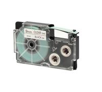 CASIO - XR-9X1-W-DJ - Nastro - 9 mm x 8 mt - nero-trasparente - Casio - 37083 - Conf. da 1 Pz. - XR-9X1-W-DJ