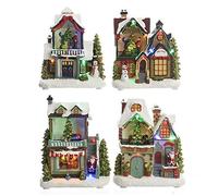 CASITA NAVIDEÑA LED 3xAA MODELOS SURTIDOS 14x9x20cm