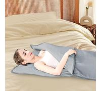 Caskunbsy Coperta per sauna a infrarossi con controllo a 2 zone - Mobile Detox Sauna per modellare il corpo, terapia anti-invecchiamento e fitness - Sacco da sauna professionale per la casa (argento)