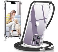 caslord Cover per iPhone 17 Pro Max con Cordino per Cellulare-Arancione