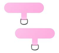 caslord Universal Patch*2, trasforma la custodia del tuo telefono in una catena telefonica, il TPU ultrasottile si adatta a tutte le custodie standard del telefono-Rosa