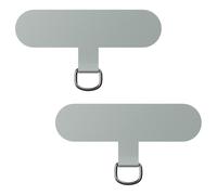 caslord Universal Patch*2, trasforma la custodia del tuo telefono in una catena telefonica, il TPU ultrasottile si adatta a tutte le custodie standard del telefono-Grigio