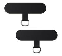 caslord Universal Patch*2, trasforma la custodia del tuo telefono in una catena telefonica, il TPU ultrasottile si adatta a tutte le custodie standard del telefono-Nero