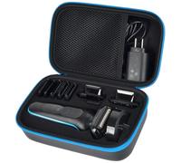 Casmilee Beard Trimmer - Custodia per Braun Electric Shaver Series 5 5150cs / 5118s per uomini, supporto per rasatura Foil, cura del corpo, livello di carica e 5 pettini, borsa per sartoria (solo