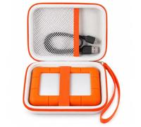 Casmilee Custodia per disco rigido LaCie Rugged Mini 1TB 2TB 4TB 5TB HDD | Borsa portatile per disco rigido esterno, cinturino da polso, per fotografi, creativi, ufficio, studio e viaggi, solo borsa