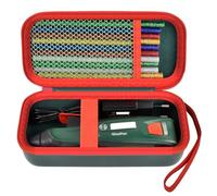 casmilee Custodia per pistola per colla a caldo a batteria Bosch GluePen, caricatore micro USB e stick di colla Ultrapower (solo custodia), verde, S, casual