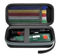 casmilee Custodia per pistola per colla a caldo a batteria Bosch GluePen, caricatore micro USB e stick di colla Ultrapower (solo custodia), Nero , S, estrazione