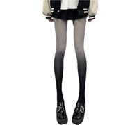 CASNO Collant, Donne Harajuku Gotico Estate Sottile Collant Gradiente Ombre Contrasto Colore Setoso Collant Dolce Lolita Personalità Semi Sheer Partito Calze Clubwear, 7, M