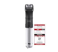 Caso 1327 SV 1200 Pro Smart - Regolazione precisa della temperatura fino a 90 °C in incrementi di 0,5 °C, completamente impermeabile Sous Vide, 18/8, 30 litri, in acciaio INOX, colore: Nero