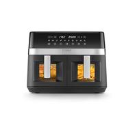 CASO AirFry DuoChef - Friggitrice ad aria air fryer 2in1 senza olio con doppio scomparto da 5,5 L o un grande forno AirFry da 14 L, 10 programmi, SHAKE-Reminder, lavabile in lavastoviglie, 2200W