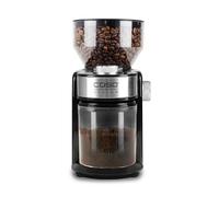 CASO Barista Crema - macina caffe' elettrico con macine piane, 150 W, capacità 190 g (da 1 a 12 tazze) e contenitore raccoglitore estraibile fino a 140 g, 48 livelli di macinatura, acciaio inox
