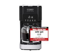 Caso Coffee Taste and Style - Macchina da caffè con filtro permanente, 1,5 l, temperatura di cottura ottimale 92-96 °C, antigoccia, testa ottimizzata, in acciaio inox, 12 tazze