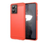 Caso Cover per HMD Barca Fusion Custodia,Materiale in fibra di carbonio,Morbido antiscivolo liscio,Custodia protettiva completa compatibile con HMD Barca Fusion-Red