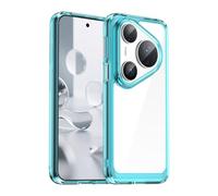 Caso Cover per Huawei Pura 80 Pro Custodia,Materiale in TPU trasparente,Morbido antiscivolo liscio,Custodia protettiva Case cover -Blue(Transparent)