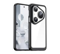 Caso Cover per Huawei Pura 80 Ultra Custodia,Materiale in TPU trasparente,Morbido antiscivolo liscio,Custodia protettiva Case cover -Black