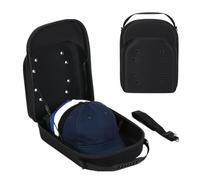 Caso da viaggio del cappello: scatola per bagagli in eva resistente all'acqua, custodia per il coperchio da baseball con tracolla e carabinatore, scatola per organizer per cappelli per la ma