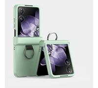 Caso di flip del telefono Custodia rigida Compatible with telefono in PC con supporto ad anello e protezione con cerniera compatibile con Xiaomi Mix Flip, custodia dal design sottile e pieghevole, cus