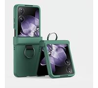 Caso di flip del telefono Custodia rigida Compatible with telefono in PC con supporto ad anello e protezione con cerniera compatibile con Xiaomi Mix Flip, custodia dal design sottile e pieghevole, cus