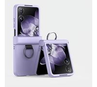 Caso di flip del telefono Custodia rigida Compatible with telefono in PC con supporto ad anello e protezione con cerniera compatibile con Xiaomi Mix Flip, custodia dal design sottile e pieghevole, cus