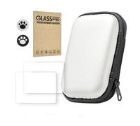 Caso di immagazzinaggio Adatto per R36S / R35S / RGB20S Console di gioco Pellicola protettiva + custodia protettiva dura 2 in 1 Console di gioco Borsa per il trasporto (2pcs+Purple)