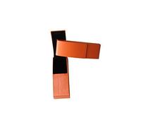 Caso di occhiali ELEONORA M - 150 x 45 x 33 mm - Arancione