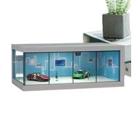 Caso Di Stoccaggio Del Modello Di Auto - Scatola Di Visualizzazione Chiara Con Design Realistico Di Parcheggio | Organizzatore Di Veicoli Giocattoli Impilabile Con Luce Per Lo Schermo Da Collezione |