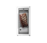Caso Dry Aged Armadietto per pneumatici argento, Dry Aged Master 63, 63L, luce UV antibatterica, gancio in acciaio inox, temperatura 2-14°C, raffreddamento compressore, chiudibile, per una perfetta