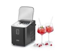 Caso IceChef Compact- Macchina per cubetti di ghiaccio veloci da 500 g in 1h, serbatoio dell'acqua da 1 l, funzione igienica, autopulente, macchina per il ghiaccio con maniglia, paletta per ghiaccio