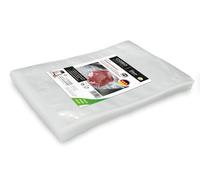 CASO Linea 3 Stelle Sacchetti Sottovuoto per Alimenti, 100 Buste 25 x 35 cm per macchine a campana, adatti alla cottura Sous Vide, senza BPA, spessore 90 μm, Made in Europe