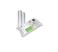 CASO Linea 4 Stelle Sacchetti Sottovuoto Goffrati per Alimenti, 2 rotoli 20x720 cm per tutti i tipi di macchine sottovuoto, molto resistenti e anti-strappo, Sous Vide, 150 µm, senza BPA