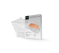 CASO Linea 6 Stelle Sacchetti Sottovuoto Goffrati per Alimenti, 50 Buste 30x40 cm per tutti i tipi di macchine sottovuoto, molto resistenti e anti-strappo, Sous Vide, 150 µm, senza BPA