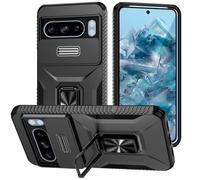 Caso per Google Pixel 9 Pro/9 Pro XL/9, con obiettivo scorrevole, copertura protettiva, militare, supporto magnetico a prova di shock, custodia per cellulare non slip, blu, 9 Pro 6,3 pollici