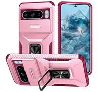 Caso per Google Pixel 9 Pro/9 Pro XL/9, con obiettivo scorrevole, copertura protettiva, militare, supporto magnetico a prova di shock, custodia per cellulare non slip, blu, 9 Pro 6,3 pollici