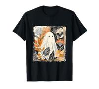 Caso per Halloween Ghost Boho Flower Girly Floral Spooky Season Maglietta