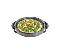 CASO Padella professionale - Multipadella elettrica per pizza, hamburger, verdure, ecc., fino a circa 240°C, funzione di mantenimento in caldo, colore: nero