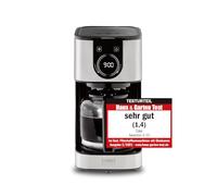 CASO Selection C 12 test. Molto buono fino a 12 tazze di caffè, serbatoio dell'acqua circa 1,5 litri con indicatore dell'acqua, temperatura da 92 a 96 °C, con orologio a LED e funzione timer integrata