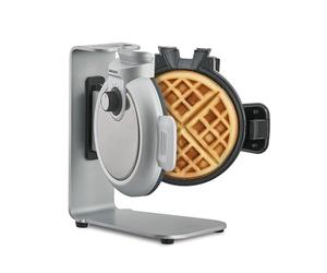 CASO WaffleUp, piastra verticale per waffle belga, per waffle belghe perfette, 5 livelli di doratura selezionabili, rivestimento antiaderente a 2 strati, nessun impasto in eccesso, acciaio