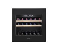 CASO WineDeluxe E 29, frigorifero per vino da incasso, per qualsiasi altezza di nicchia da 60, stoccaggio fino a 29 bottiglie, funzionamento touch, tecnologia a compressore, intervallo di temperatura
