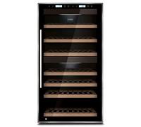 Caso WineMaster Cantinetta Vino Touch 66 Freestanding Sistema per il Raffreddamento del Vino, Nero [Classe di efficienza energetica A]