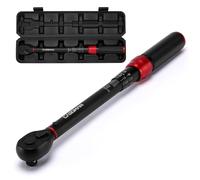CASOMAN 1/2 pollici Drive Click Torque Wrench, 20-230 Nm/14.8-169.7Lbf.ft, ± 3% Accuracy, 72-Tooth Dual Direction Adjustable Torque Wrench for Bicycle, Moto and Car Maintenance