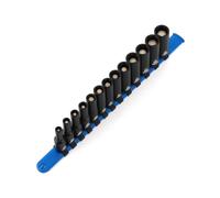 CASOMAN 13PCS 3/8 "Drive Magnetic Impact Socket Set, Deep, 6-Point, Metric, 7mm a 19mm, CR-MO