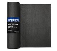 CASOMAN Rivestimento professionale per cassette degli attrezzi e cassetti, 61 x 7,3 m, facile da tagliare, antiscivolo, in gomma espansa, tappetino per cassetti e cassetti, spessore regolabile