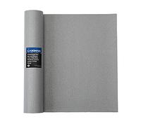 CASOMAN Rivestimento professionale per cassette degli attrezzi e cassetti, grigio, facile da tagliare, antiscivolo, in gomma espansa, tappetino per cassetto, 40,6 cm (larghezza) x 1,8 m (lunghezza)