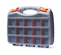 Casoman - Scatola porta attrezzi da 30,5 cm, con 15 scomparti per ogni lato, divisori rimovibili fai da te