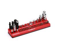 CASOMAN Supporto magnetico per accessori da 35 pezzi, vassoio organizer magnetico per utensili, contiene punte, adattatori, giunti universali, porta punte e punte