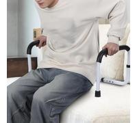 CASOME Supporto Divano Regolabile per Anziani e Disabili - Bracciolo di Sicurezza Imbottito con Piedini Antiscivolo, Portata 136kg, Maniglia di Supporto per Poltrone e Divani