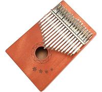 CASOTA Pianoforte Portatile for Pollice, 17 Tasti 17 Tasti in Mogano Massiccio Africano o Strumento Musicale Portatile