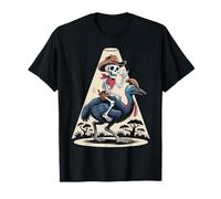 Casowary Cowboy Skeleton Halloween Maglietta