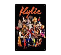 CASOWAT Kylie Singer Minogue Targa in metallo da parete in ferro dipinto per casa bar caffetteria camera da letto poster decorazione 20,3 x 30,5 cm